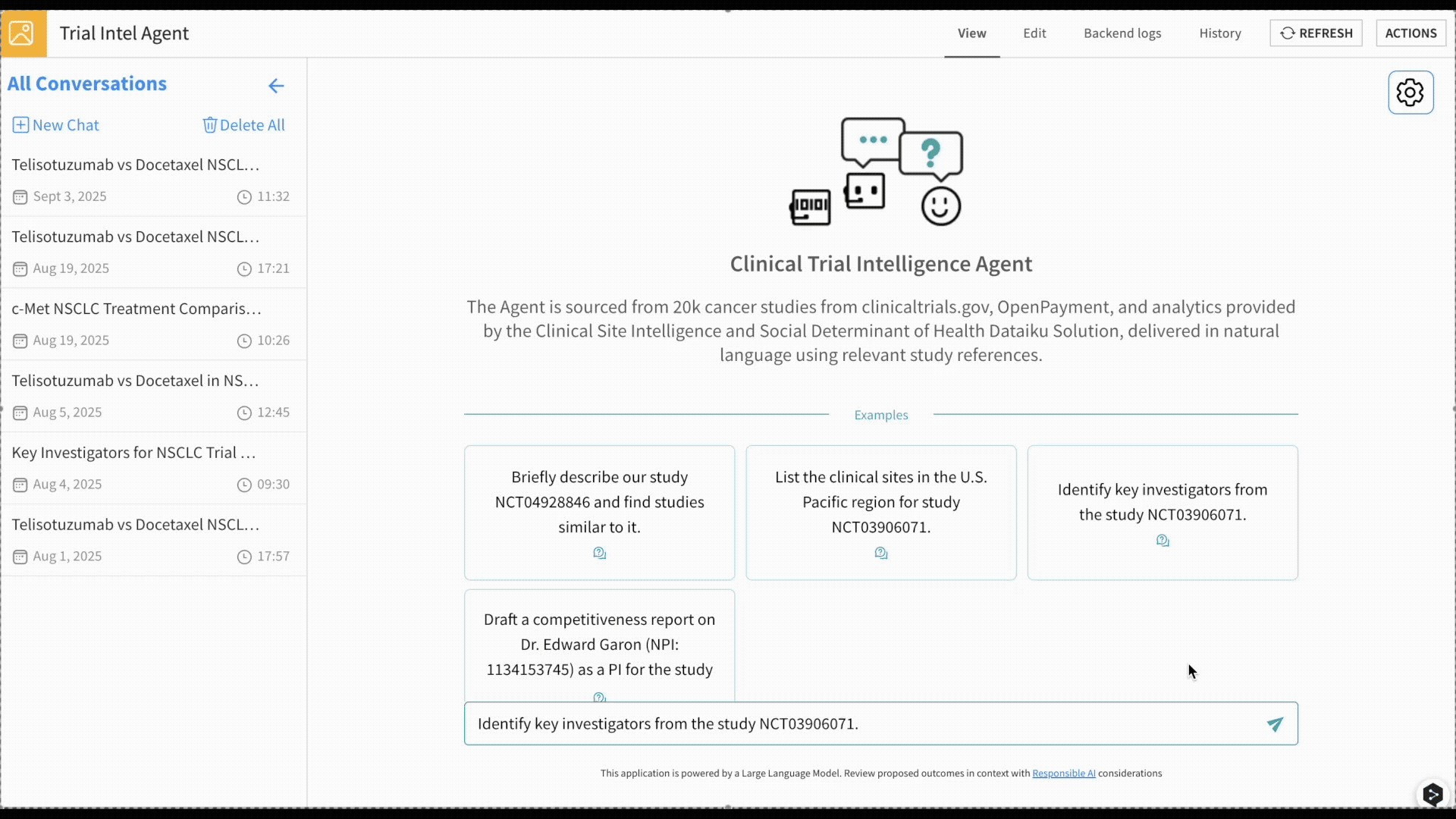 Use Case 3: Identify and Evaluate Key Investigators