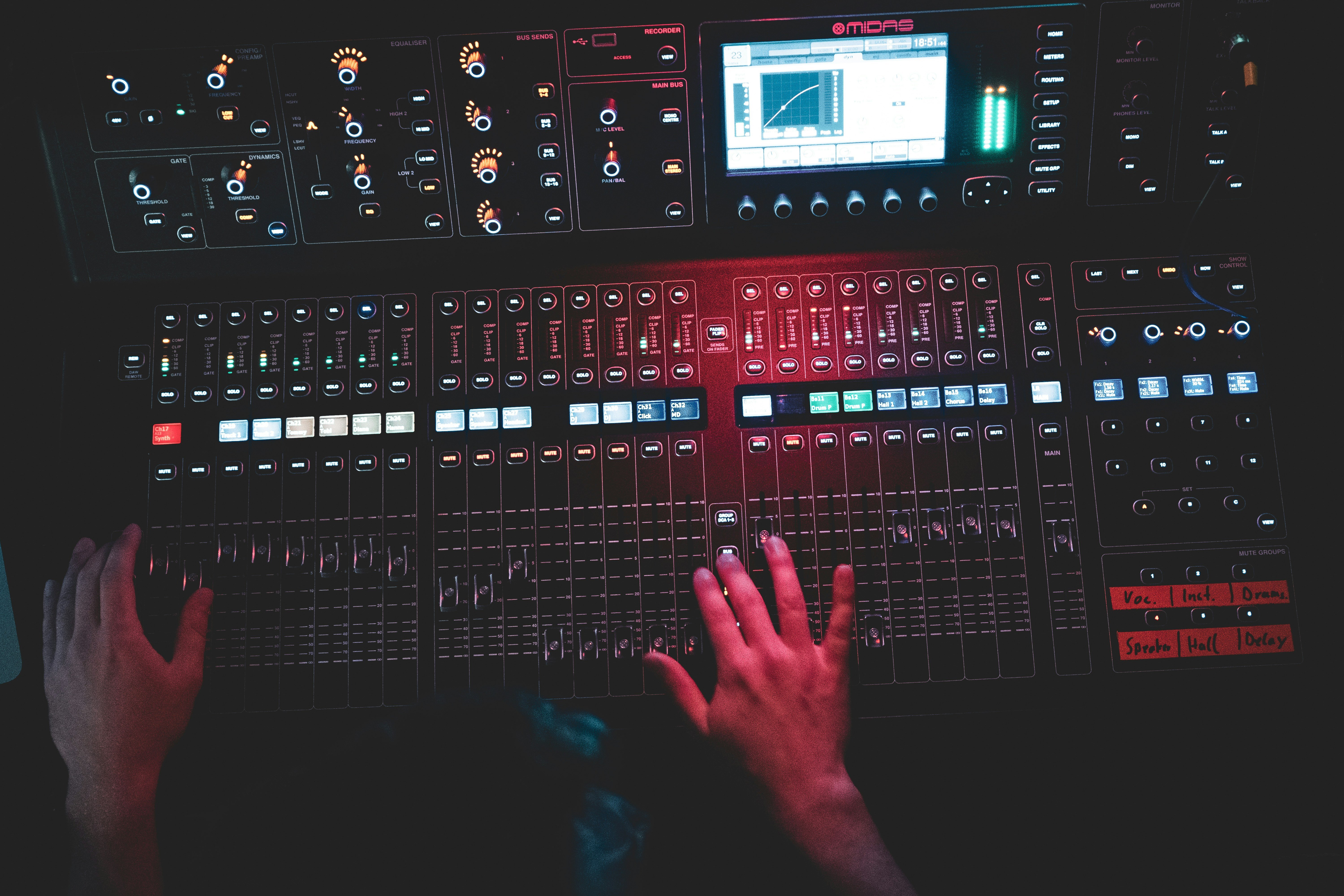 red airplane control tower