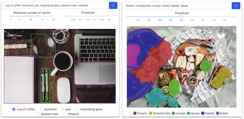 Zero-shot object detection and segmentation