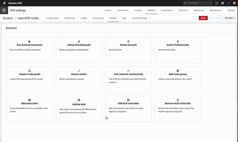 NVIDIA NIM services to the cluster