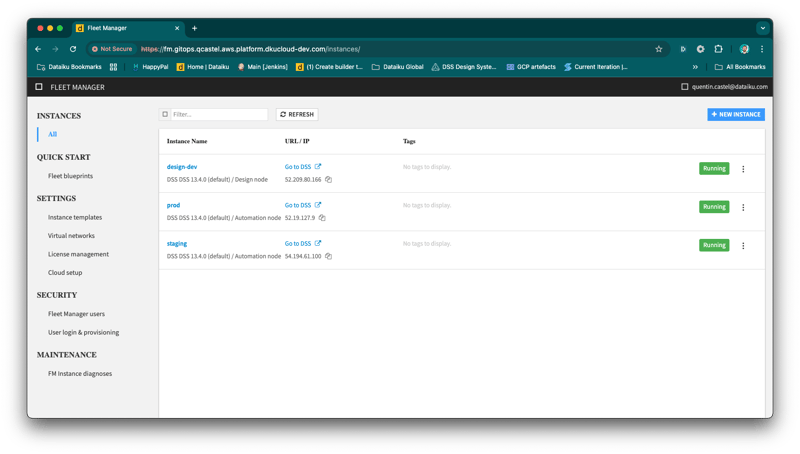 fleet manager dataiku