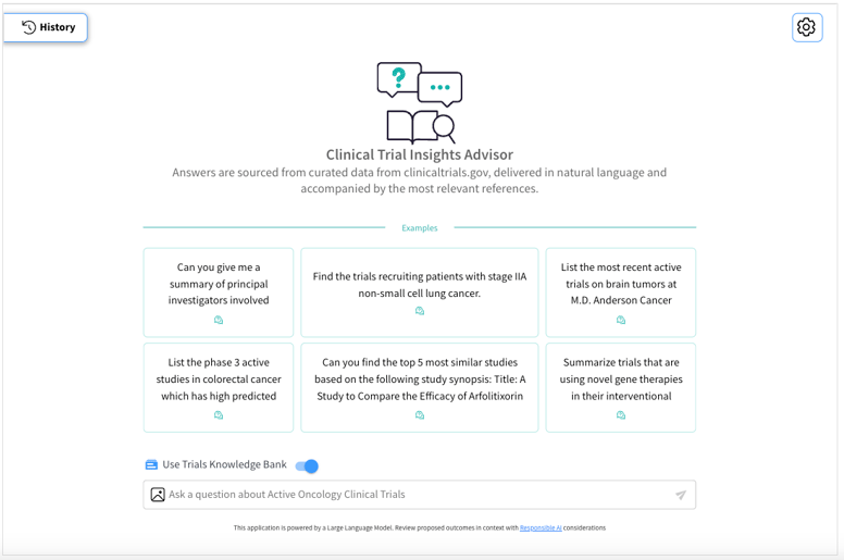 dataiku clinical trial insights assistant