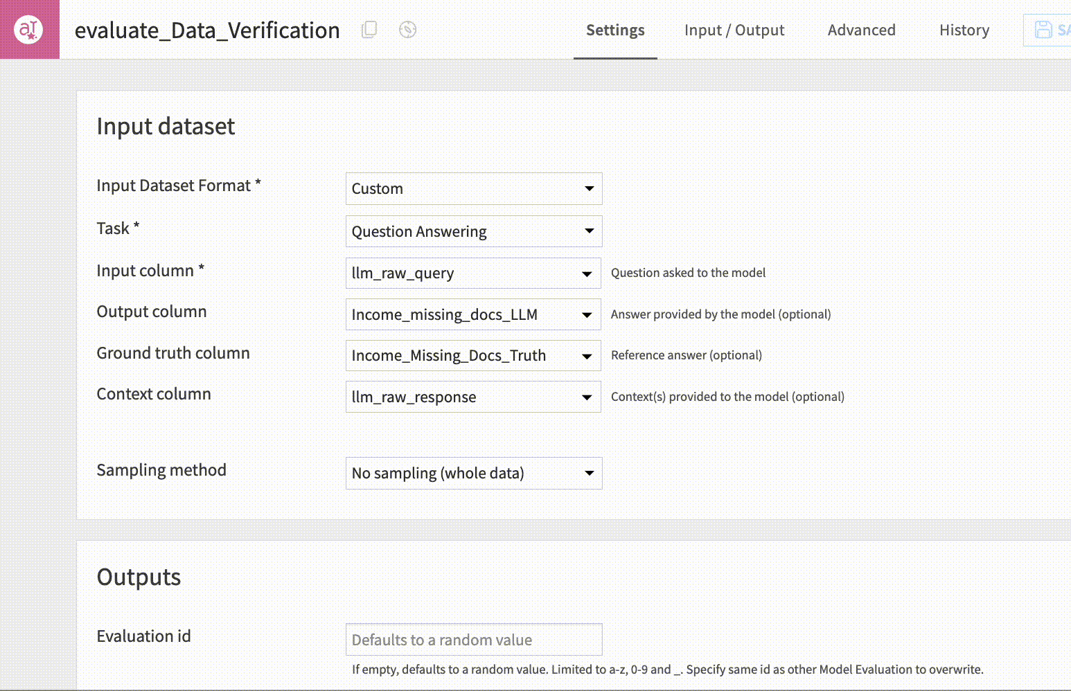 evaluate data verification