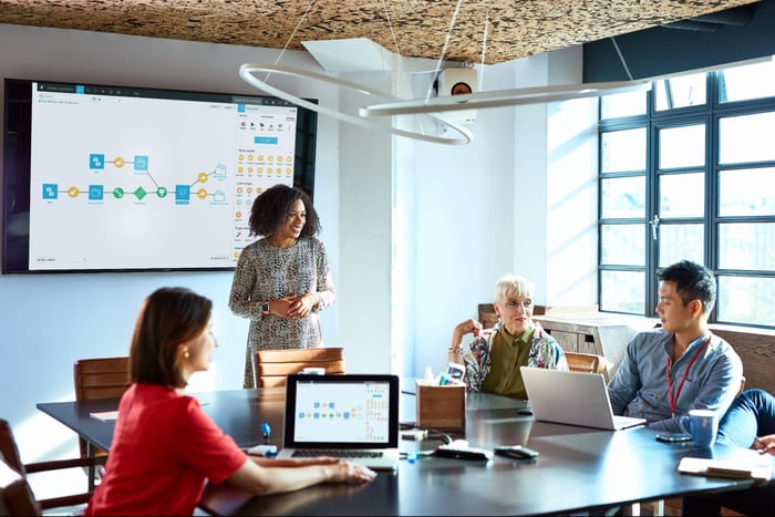 coworkers in an office