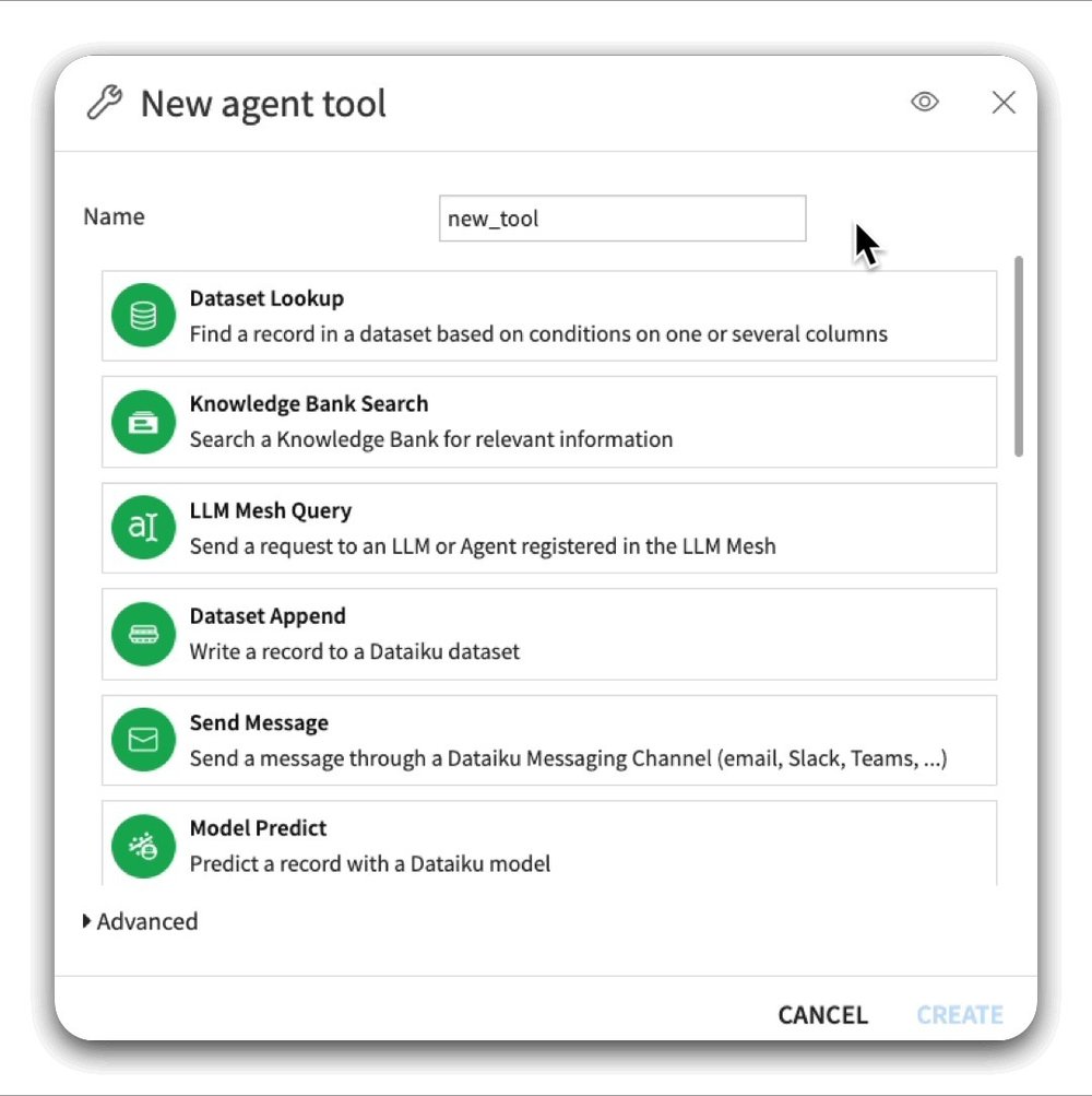 New agent tool screen gif
