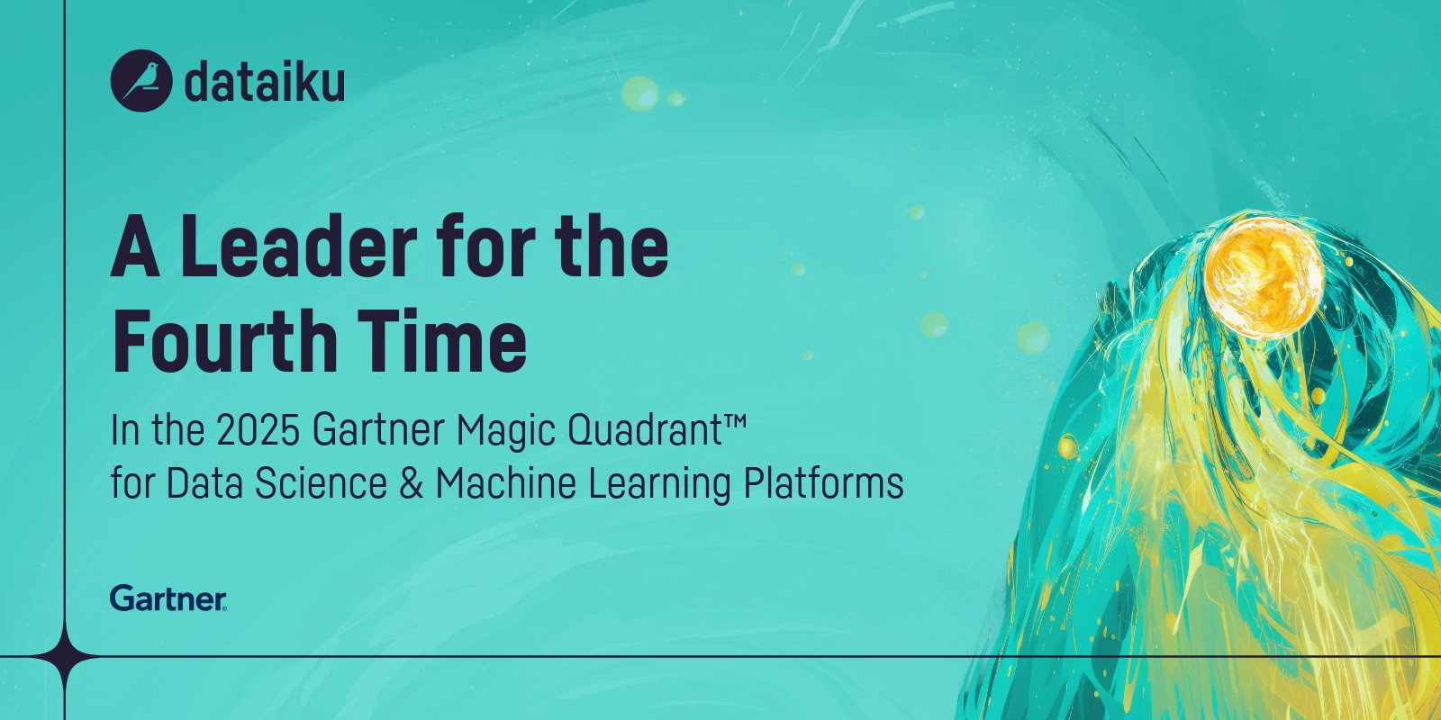 Dataiku Named a Gartner Magic Quadrant Leader for 4th Consecutive Year